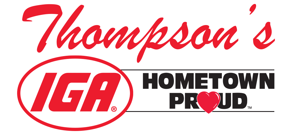 A theme logo of Thompson’s IGA